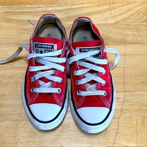 Converse Boys Red All Stars Size 11